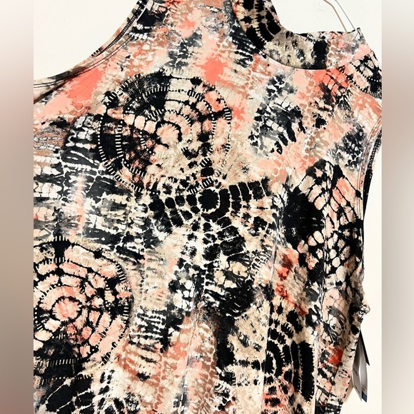 Robbie Bee Signature Halter Tie Back Sleeveless Dress Tie Dye Geometric XL NWT - Picture 4 of 15